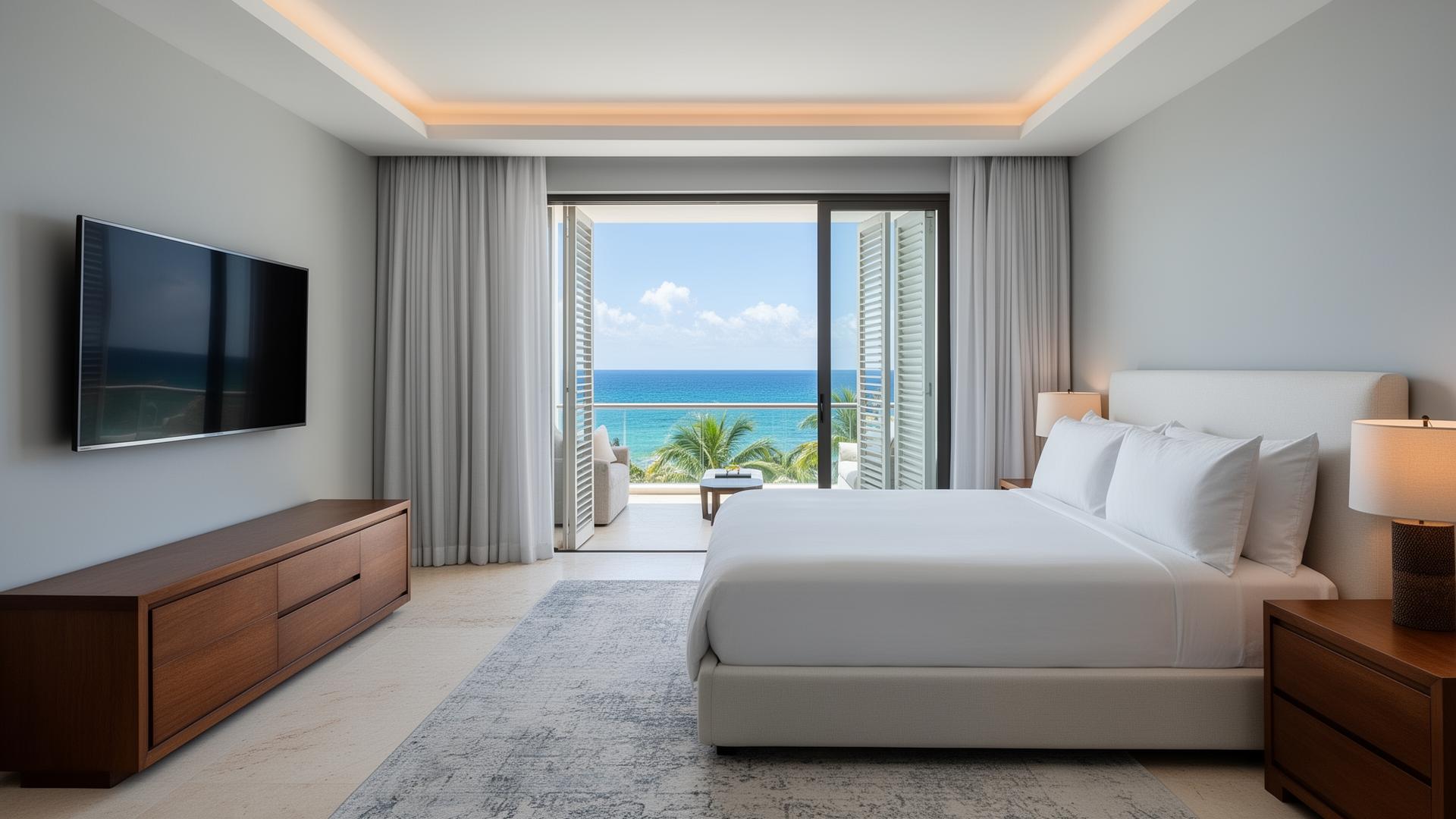 Penthouse 2A — Duplex renovado con persianas anti-huracán, Edificio Salvia Cancún